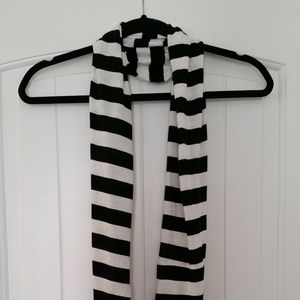 Striped infinity scarf